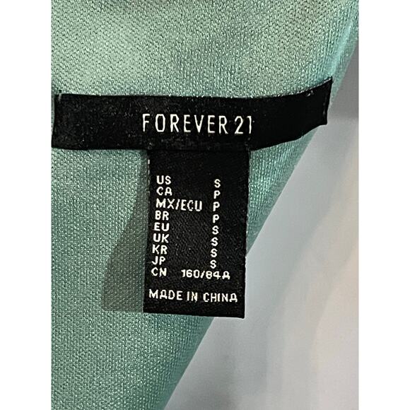 Forever 21 Teal Floral Romper Jumpsuit Women’s Size Small - Picture 5 of 6